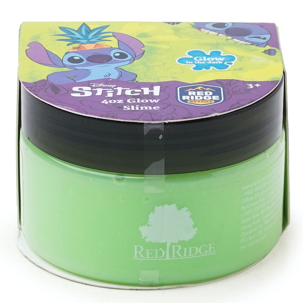 Slime Squad - Disney Stitch Glow Slime - Green - 118 ml