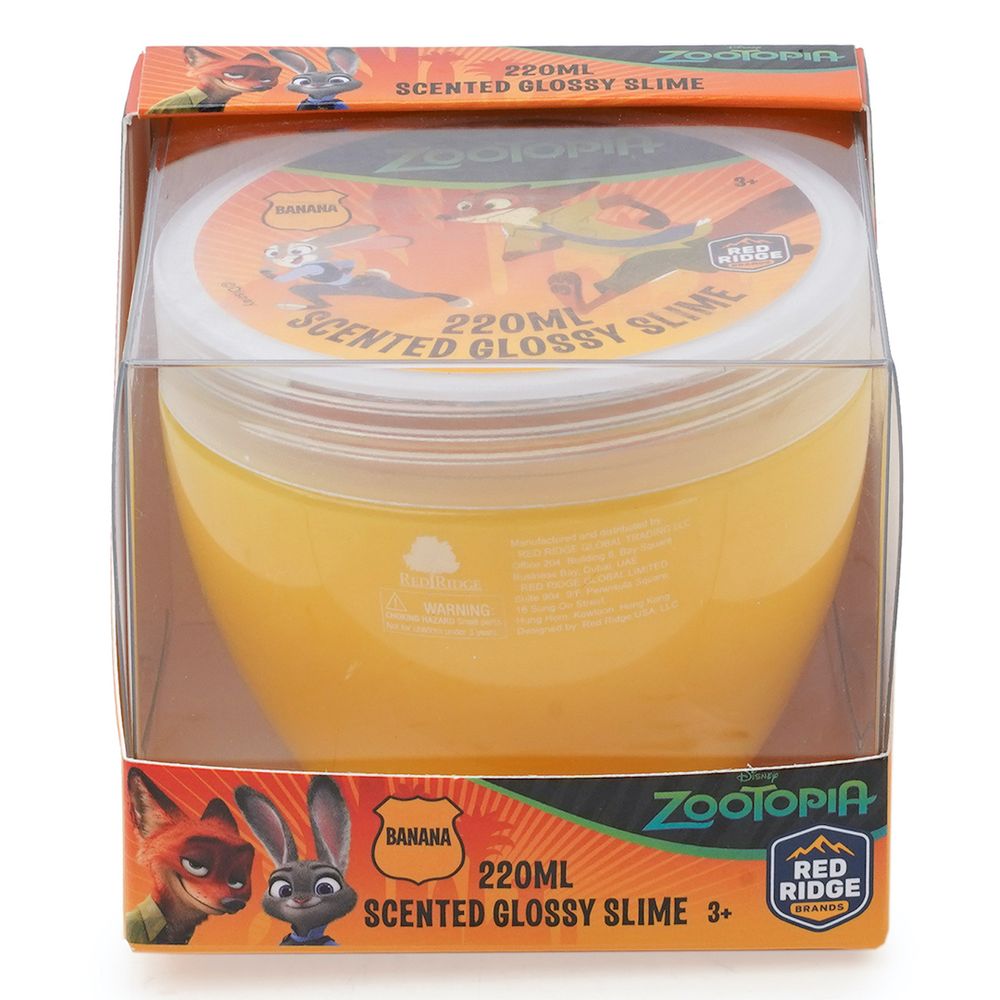 Slime Squad - Disney Zootopia Scented Glossy Slime - Banana - 220 ml