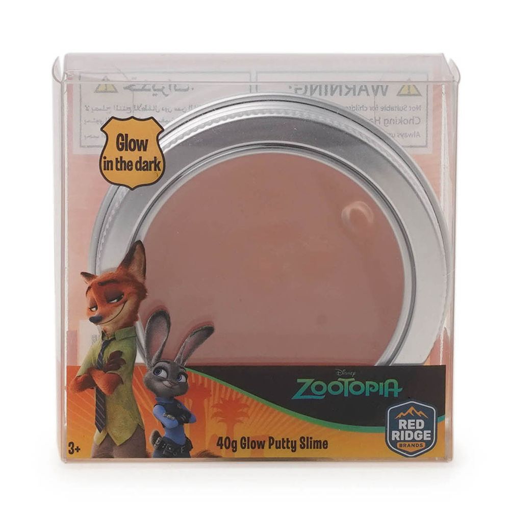 Slime Squad - Disney Zootopia Glow Putty Slime - Orange - 40 gm