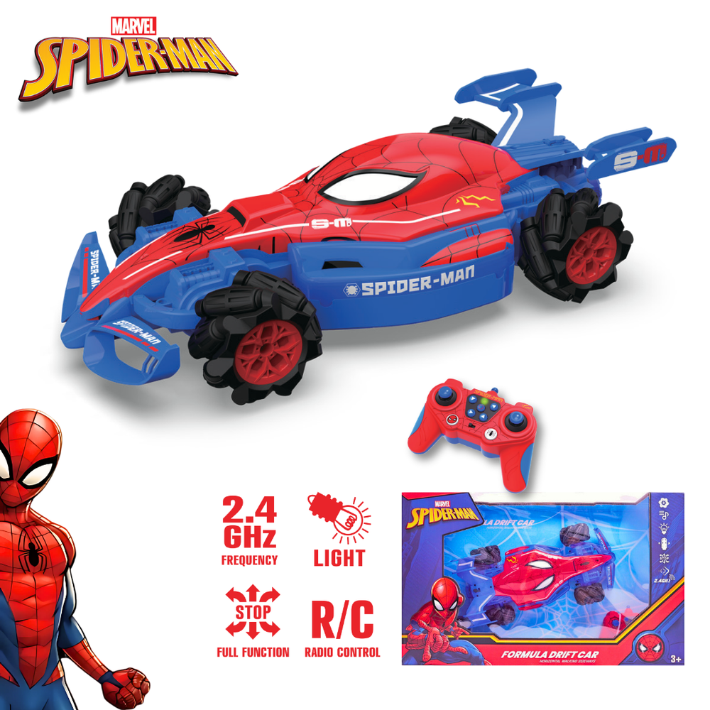 Marvel - Spider-Man RC Formula Drift Car - Multicolor