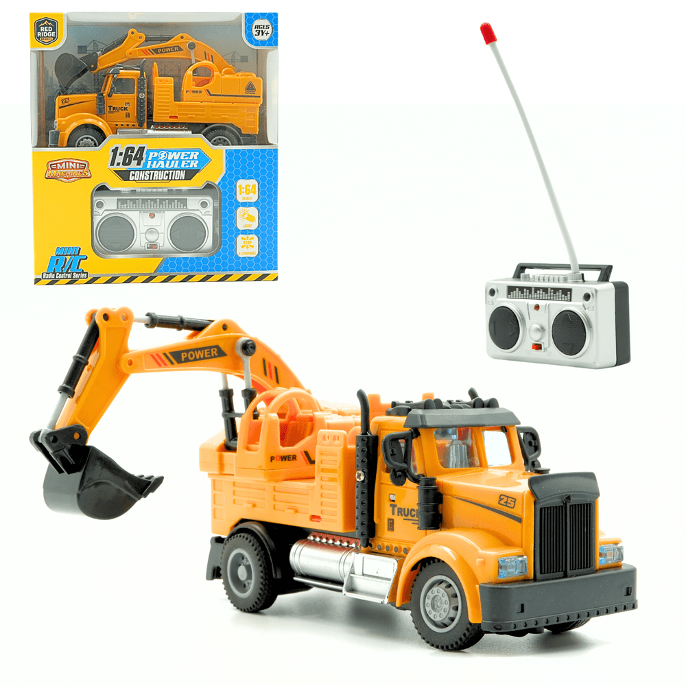 ريدريدج - حفارة بناء صغيرة تعمل بجهاز تحكم عن بعد بمقياس 1/64