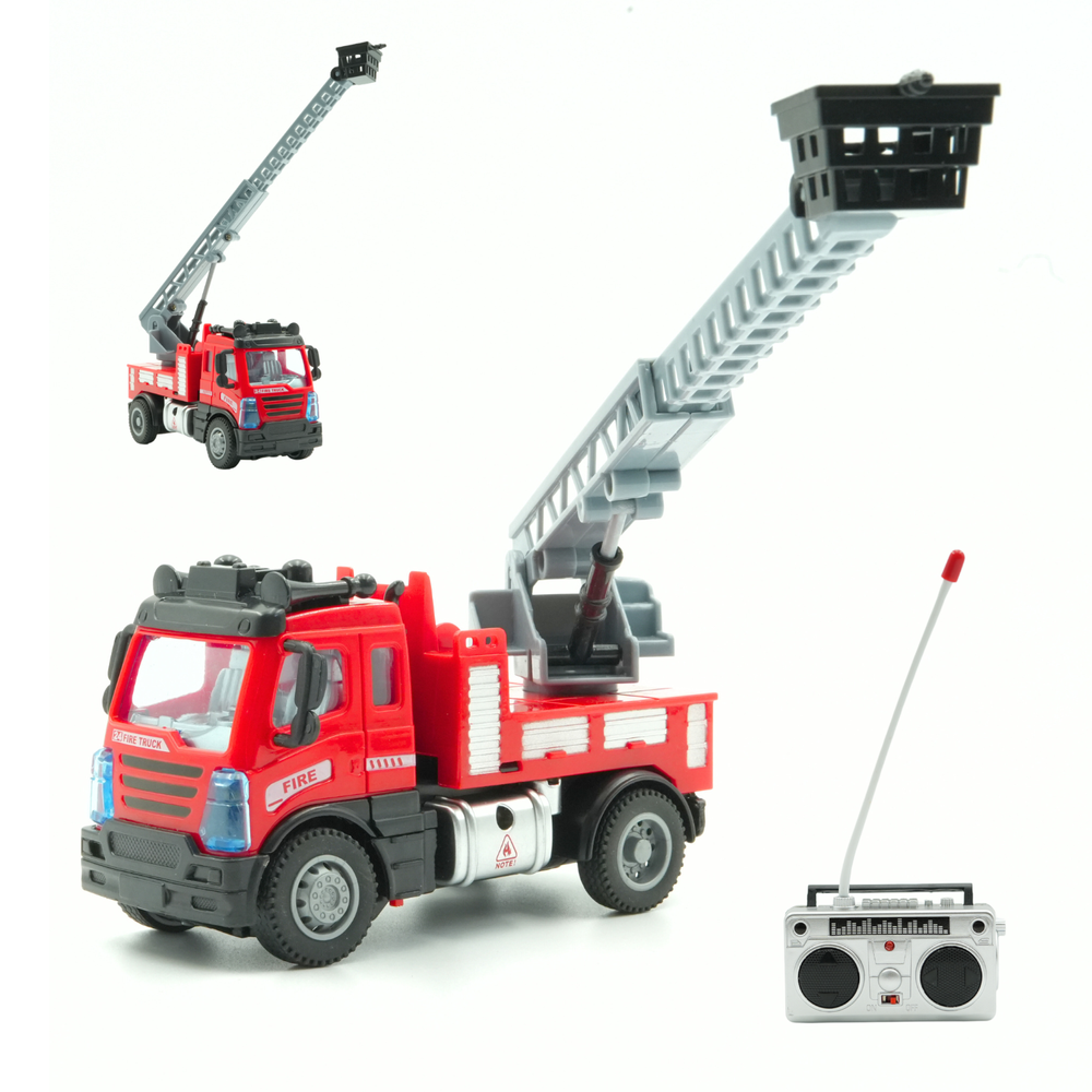 ريدريدج - مركبة سلم إطفاء وإنقاذ صغيرة تعمل بجهاز تحكم عن بعد بمقياس 1/64