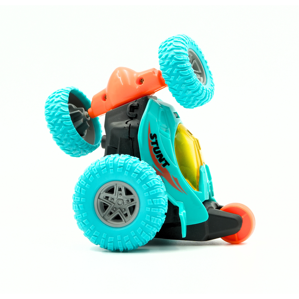 ريدريج - سيارة توربو تويستر صغيرة تعمل بجهاز تحكم عن بعد بمقياس 1/64 - أخضر/أزرق