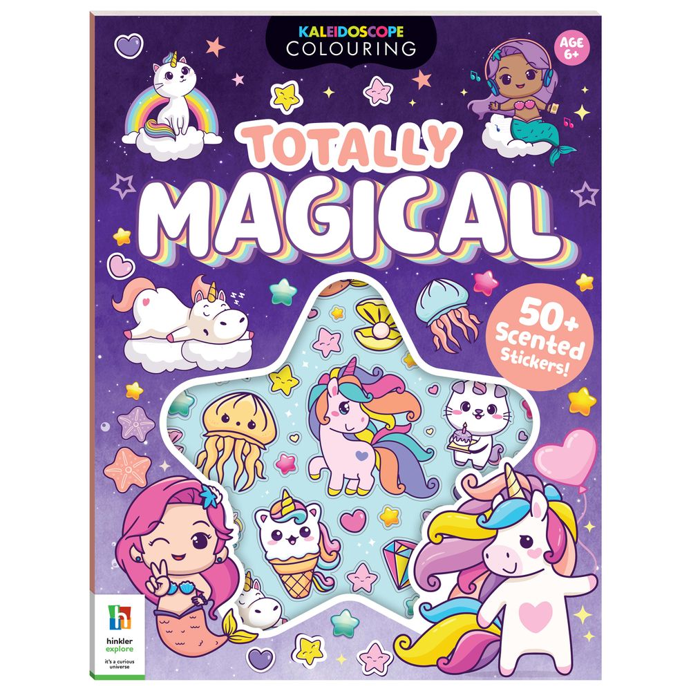 Hinkler - Kaleidoscope Colouring Pages & Scented Stickers - Totally Magical