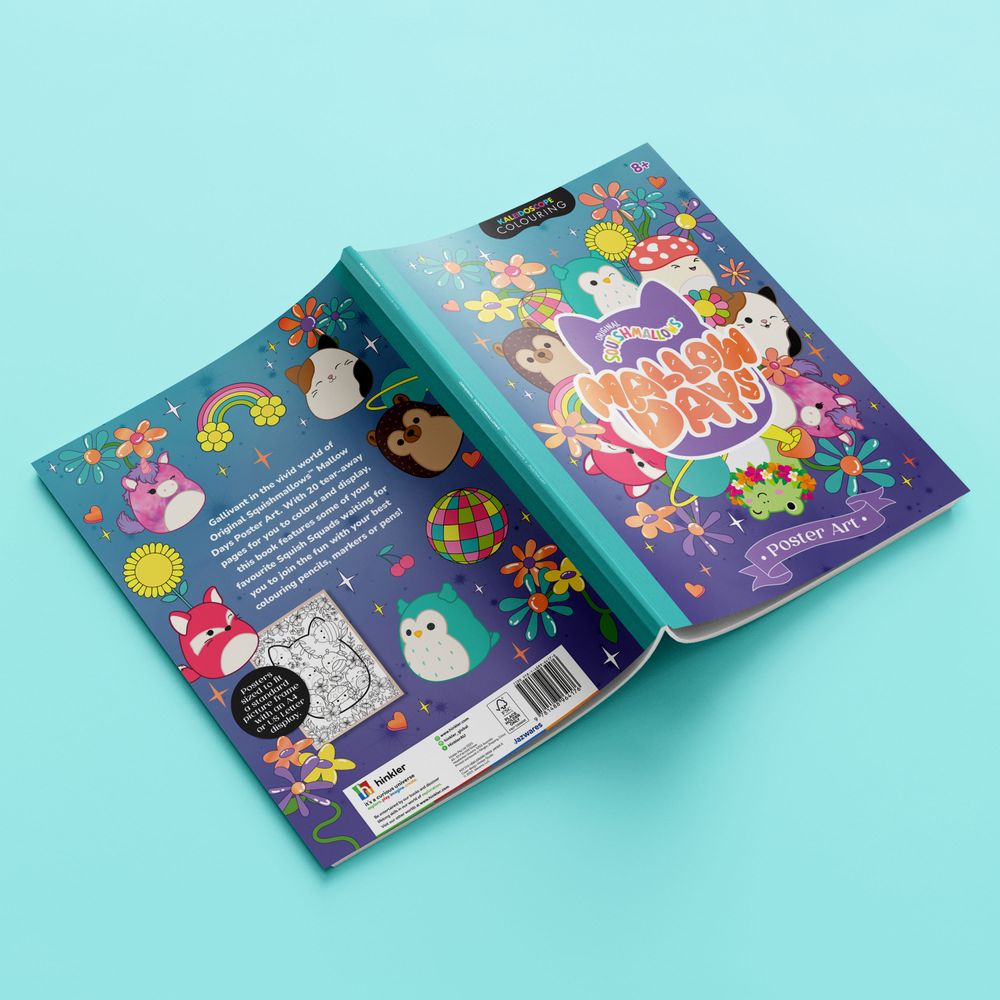 Hinkler - Kaleidoscope Colouring Squishmallows Poster Art - Mallow Days