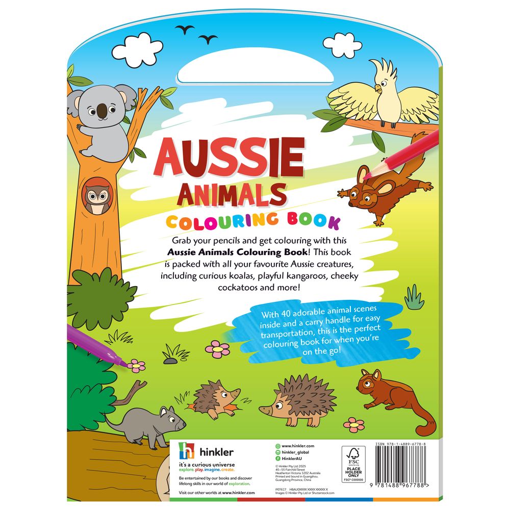 Aussie Animals Colouring Book