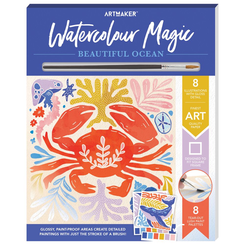 مجموعة تلوين هينكلر - آرت ميكر السحرية بالألوان المائية - محيط جميل