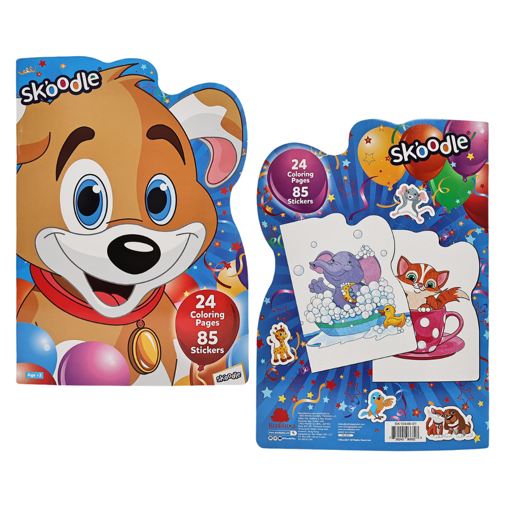 Skoodle Coloring Book With 85 Stickers Art & Craft Kit - Multicolor