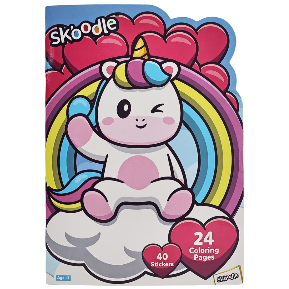 Skoodle Coloring Book With Stickers - Unicorn