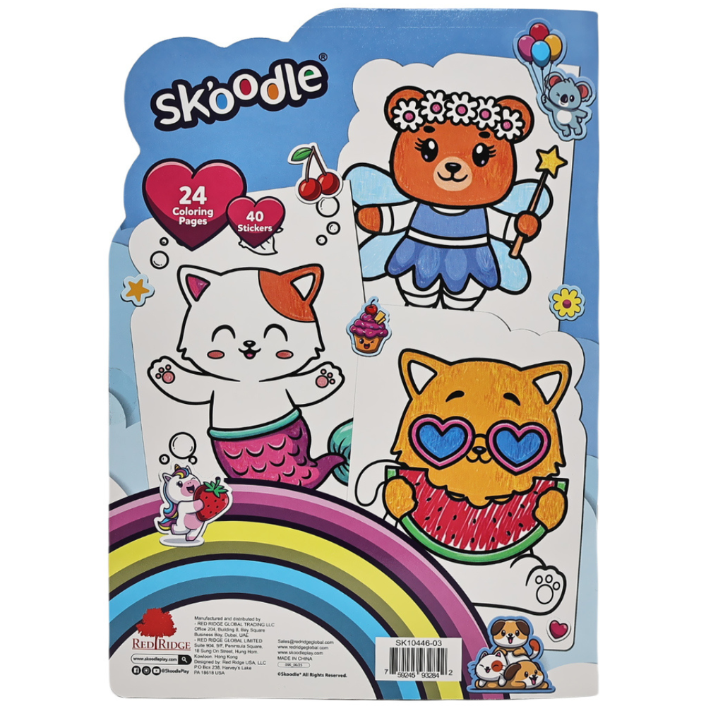 Skoodle Coloring Book With Stickers - Unicorn
