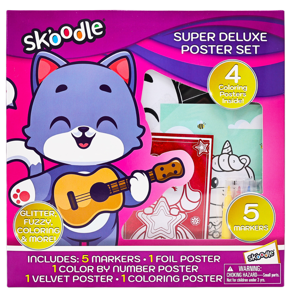 Skoodle Super Deluxe Poster Art & Craft Set - Multicolor