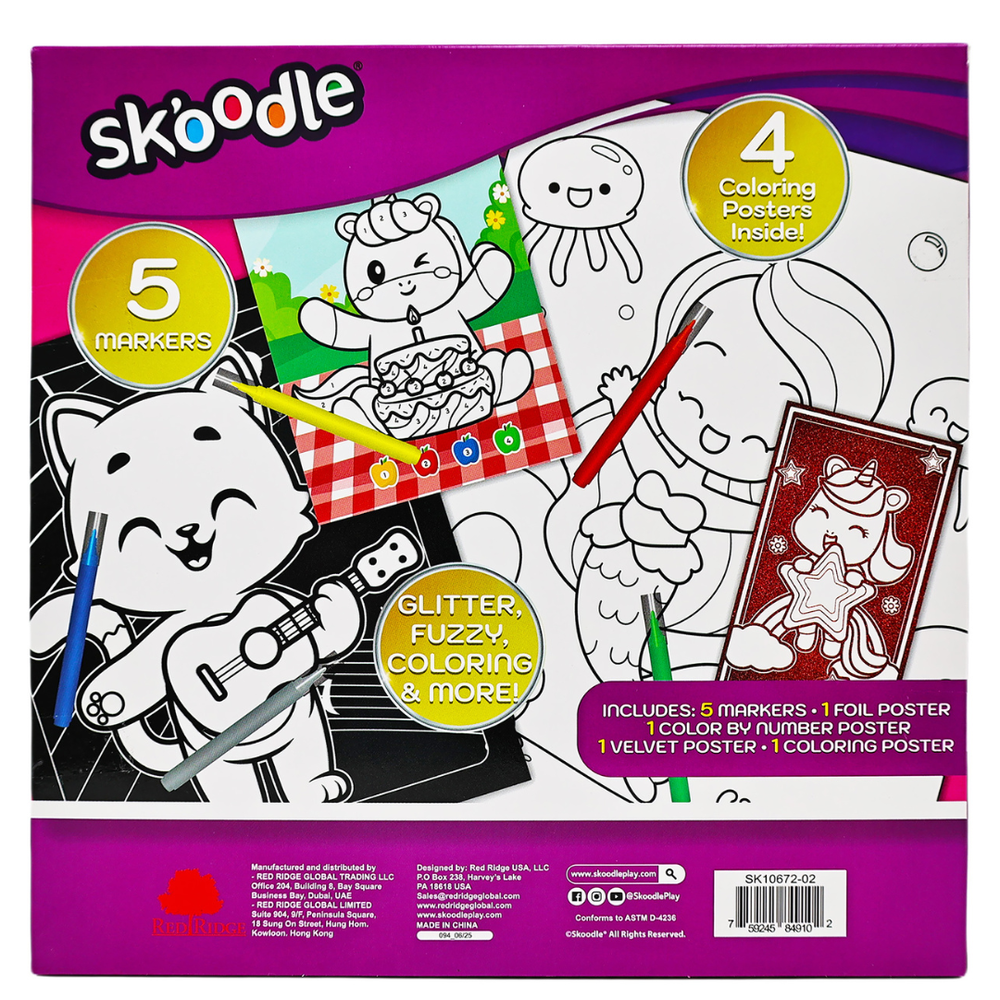 Skoodle Super Deluxe Poster Art & Craft Set - Multicolor