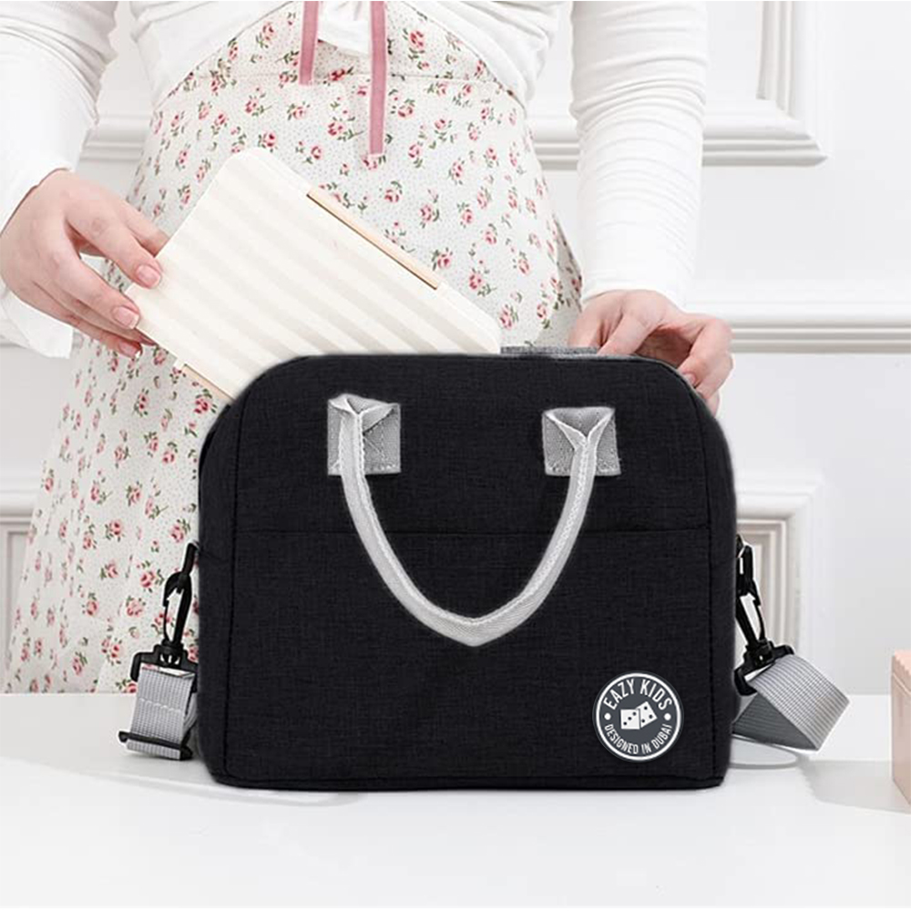 حقيبة غداء معزولة من إيزي كيدز - أسود