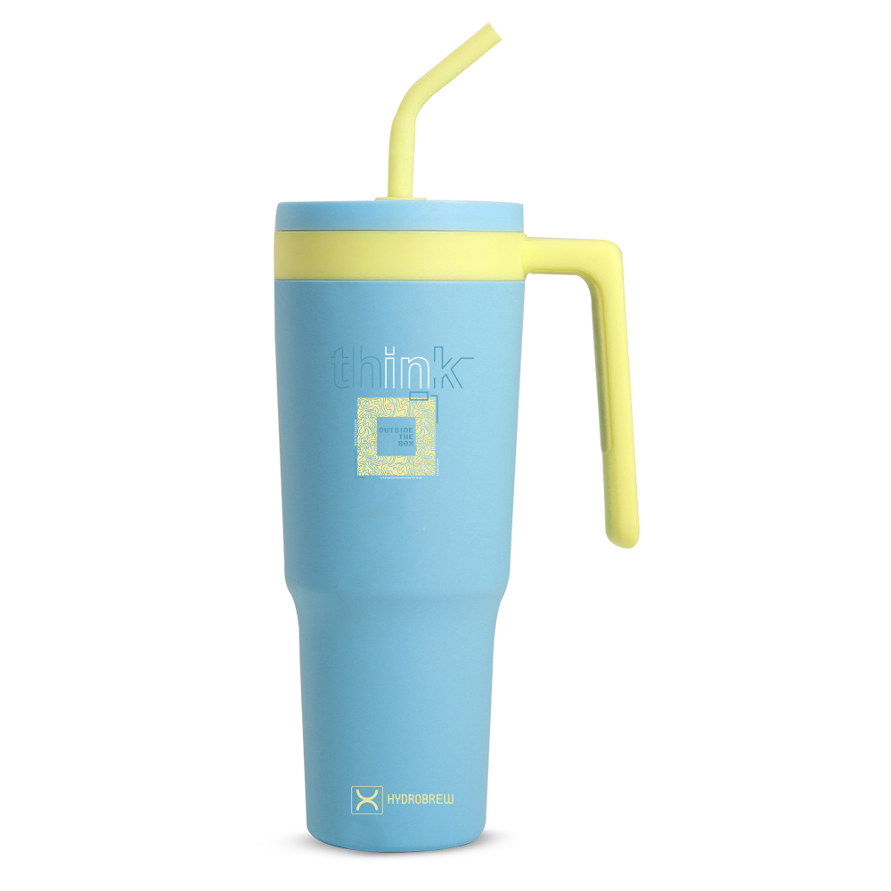 Hydrobrew - Fresh Flip Straw Tumbler - Blue - 1200 ml