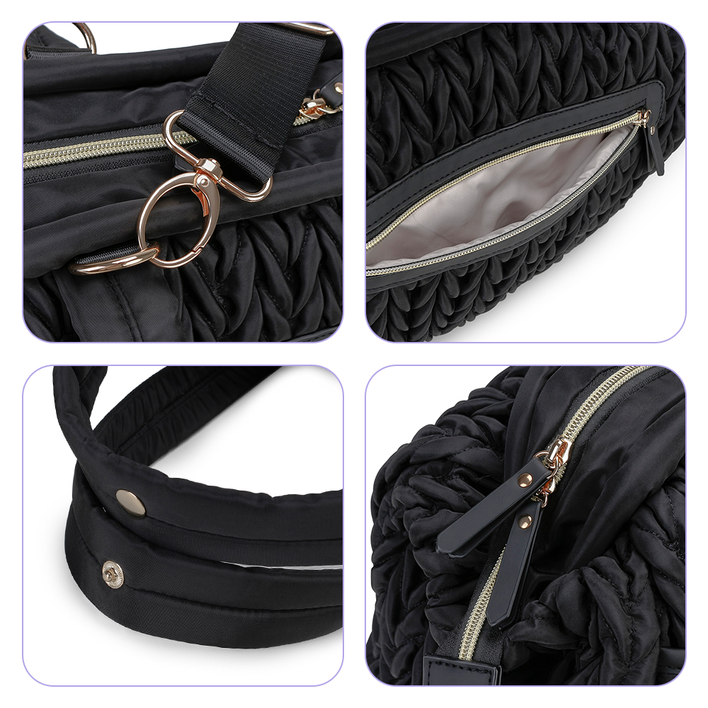 Little Story - Elva Diaper Bag With 2 Stroller Straps - Multicolor