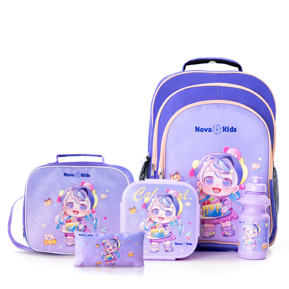 Nova Kids - School Bag - Set of 5 - Birthday - 16-Inch/41cm