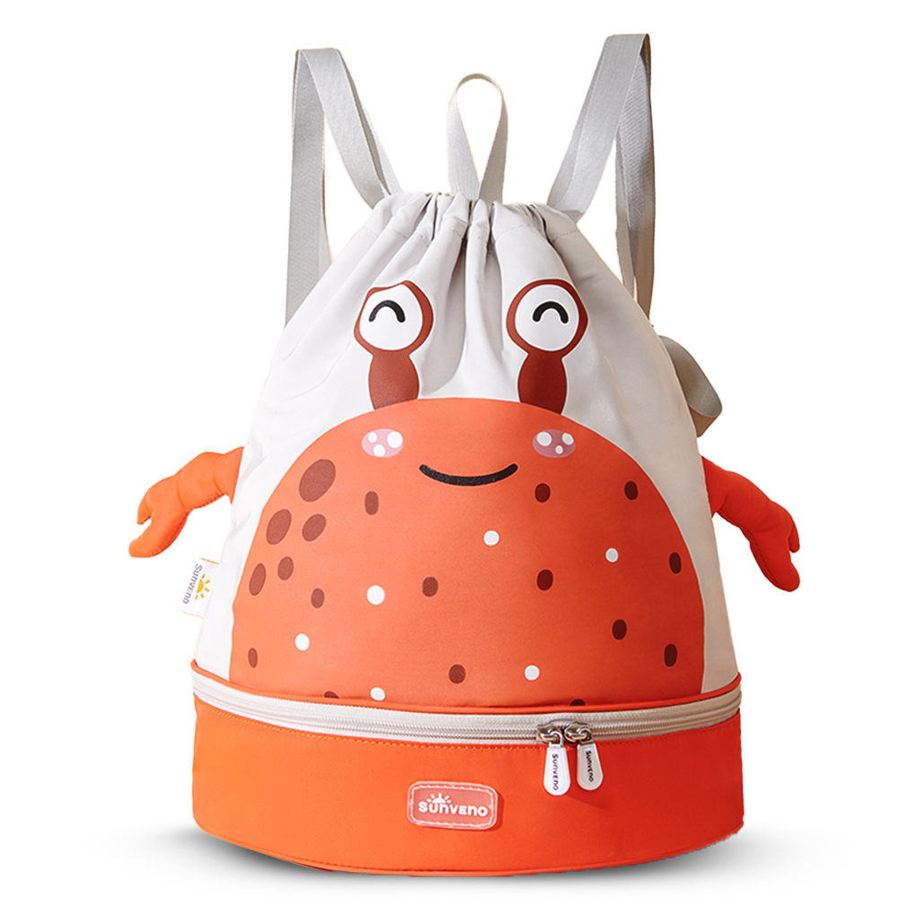 صن فينو - شنطة مدرسية ثلاثية الأبعاد - برتقالية - 16 إنش/41 سم