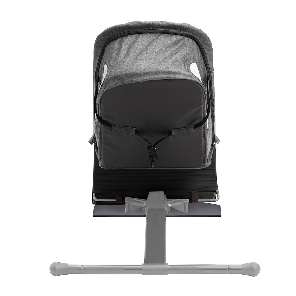 Teknum - Baby Bouncer With Grab Toys - Dark Grey