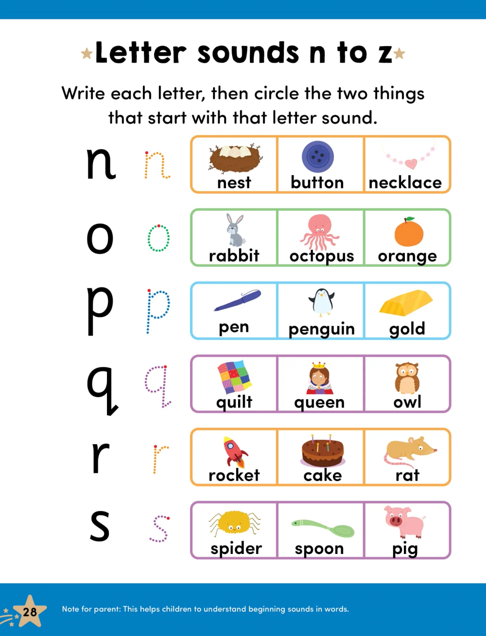 Gold Stars Vol. 3 - Write & Wipe Bumper Workbook - Preschool