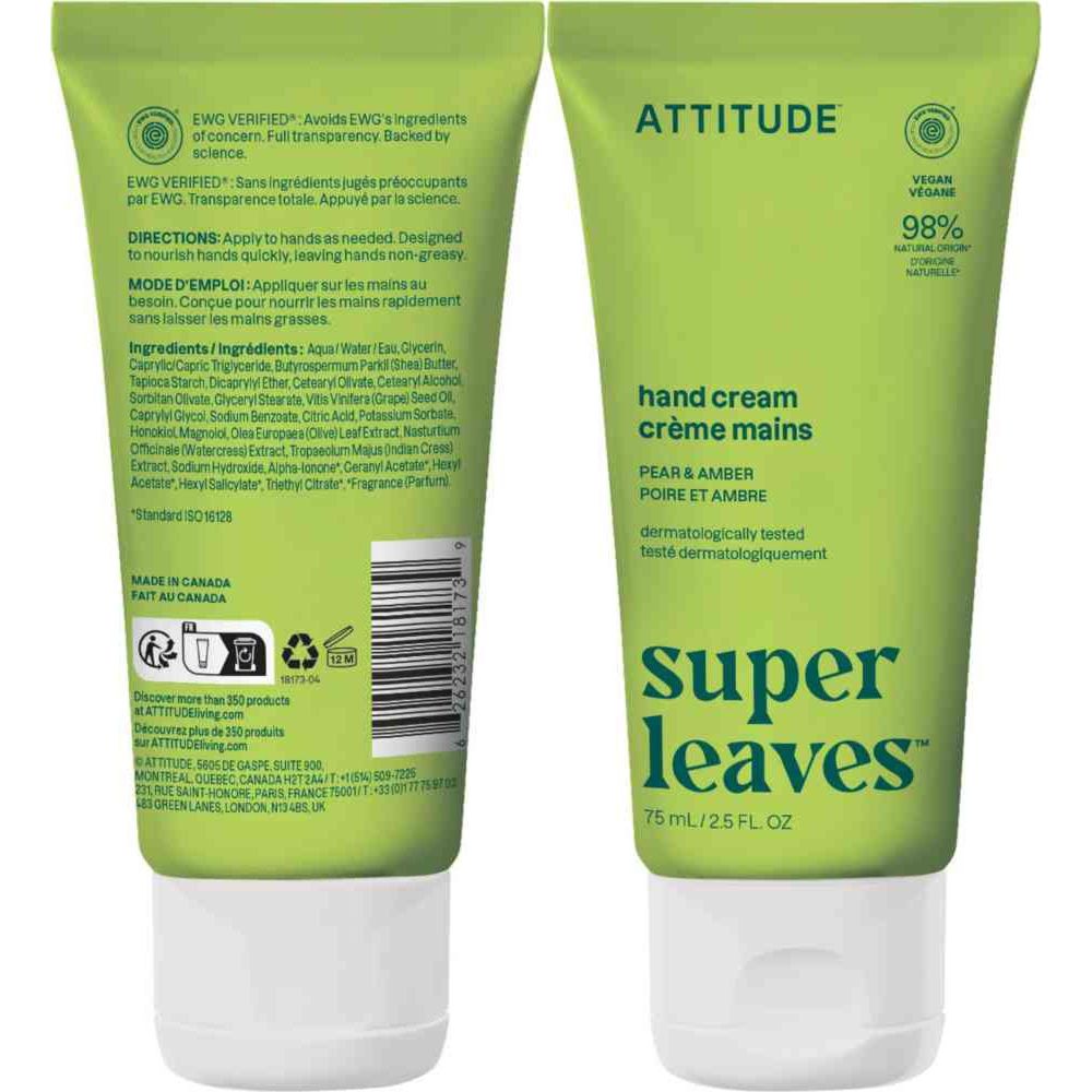 Attitude Super Leaves Hand Cream - 75 ml