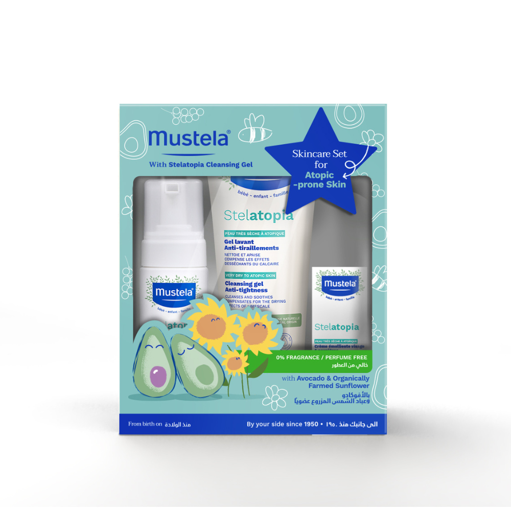 Mustela - Stelatopia+Â SkincareÂ SetÂ With Cleansing Gel