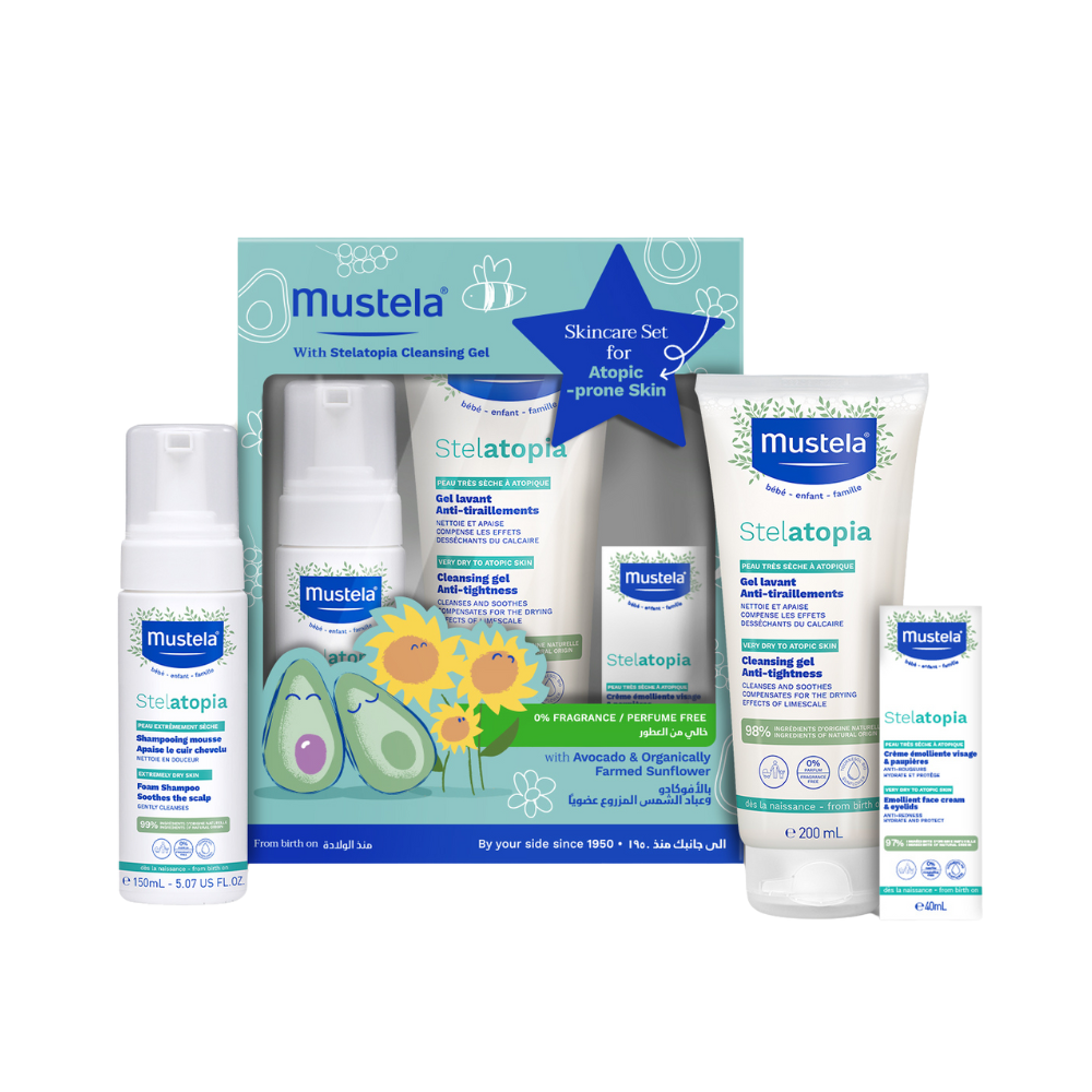 Mustela - Stelatopia+Â SkincareÂ SetÂ With Cleansing Gel