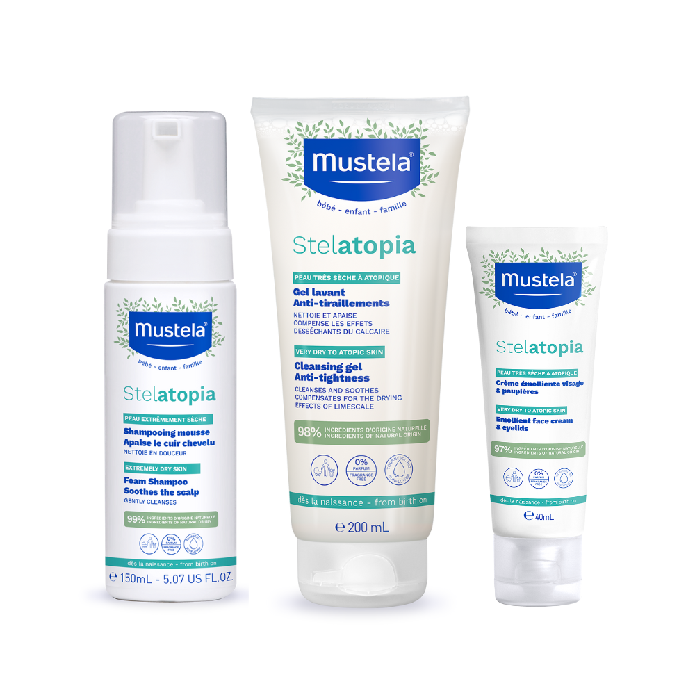 Mustela - Stelatopia+Â SkincareÂ SetÂ With Cleansing Gel