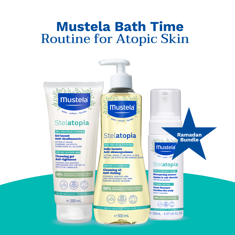 Mustela - Bath Time Routine For Atopic Skin