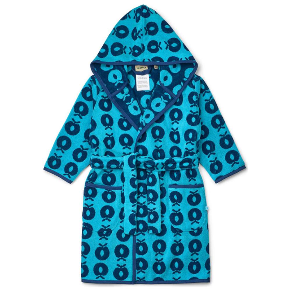 Smafolk - Apple Print Bathrobe - Blue