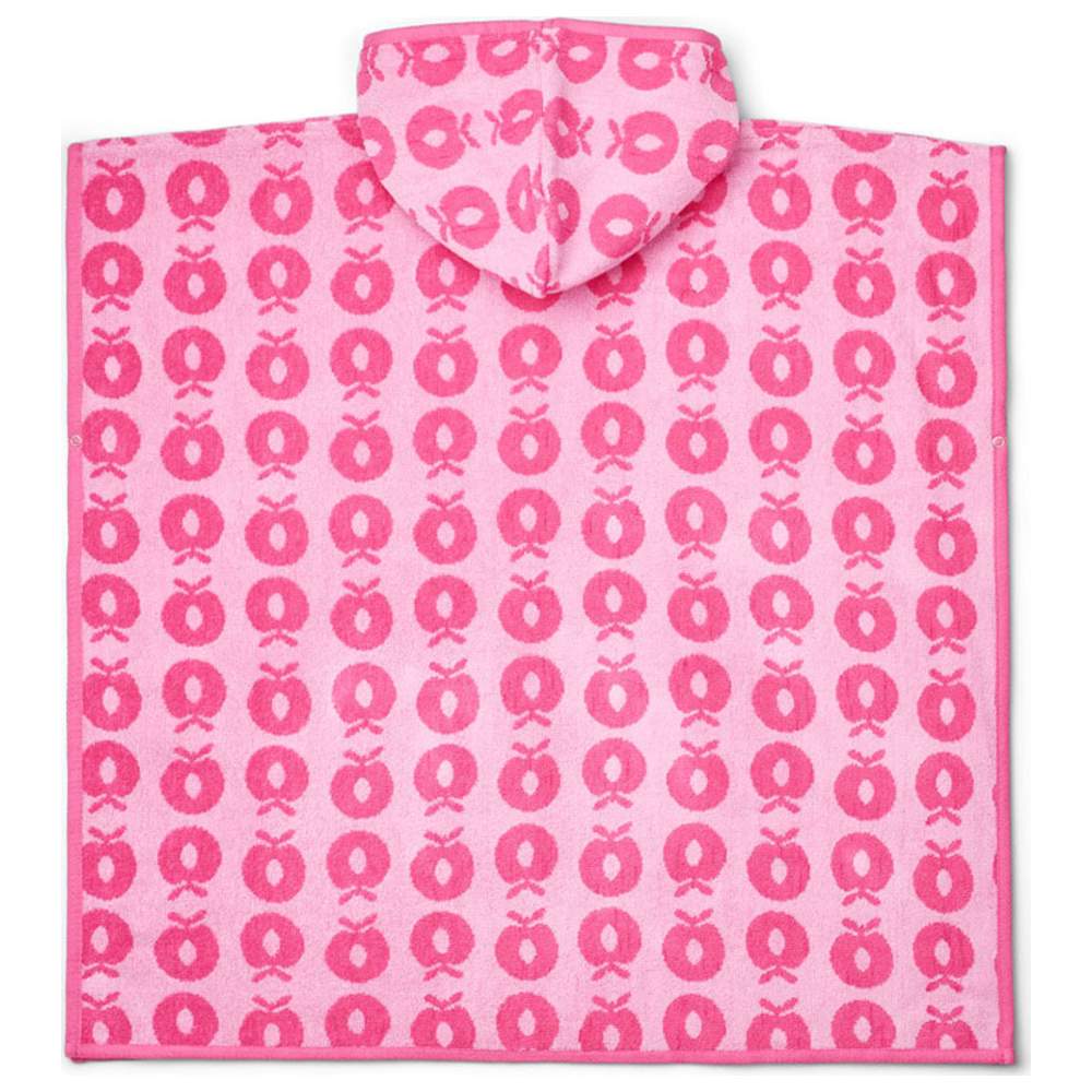 Smafolk - Apple Print Poncho Towel - Pink