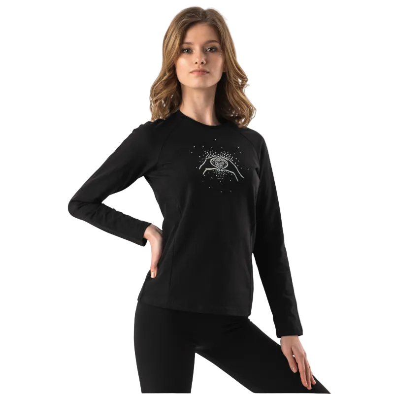 Onesports - Girl's Millenium Long Sleeves Shirt - Black