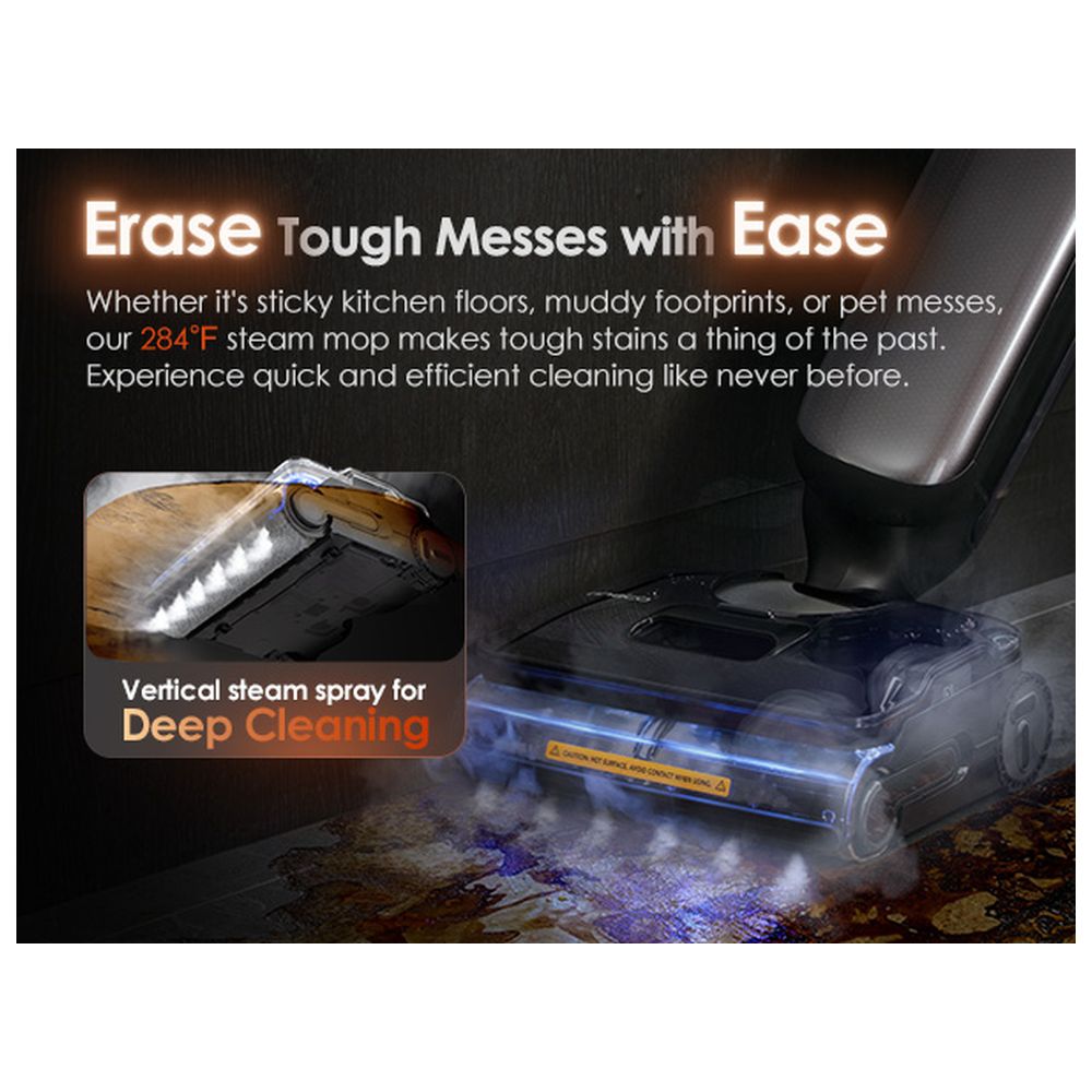 Tineco - Floor One S9 Artist Steam Vacuum Cleaner - Black