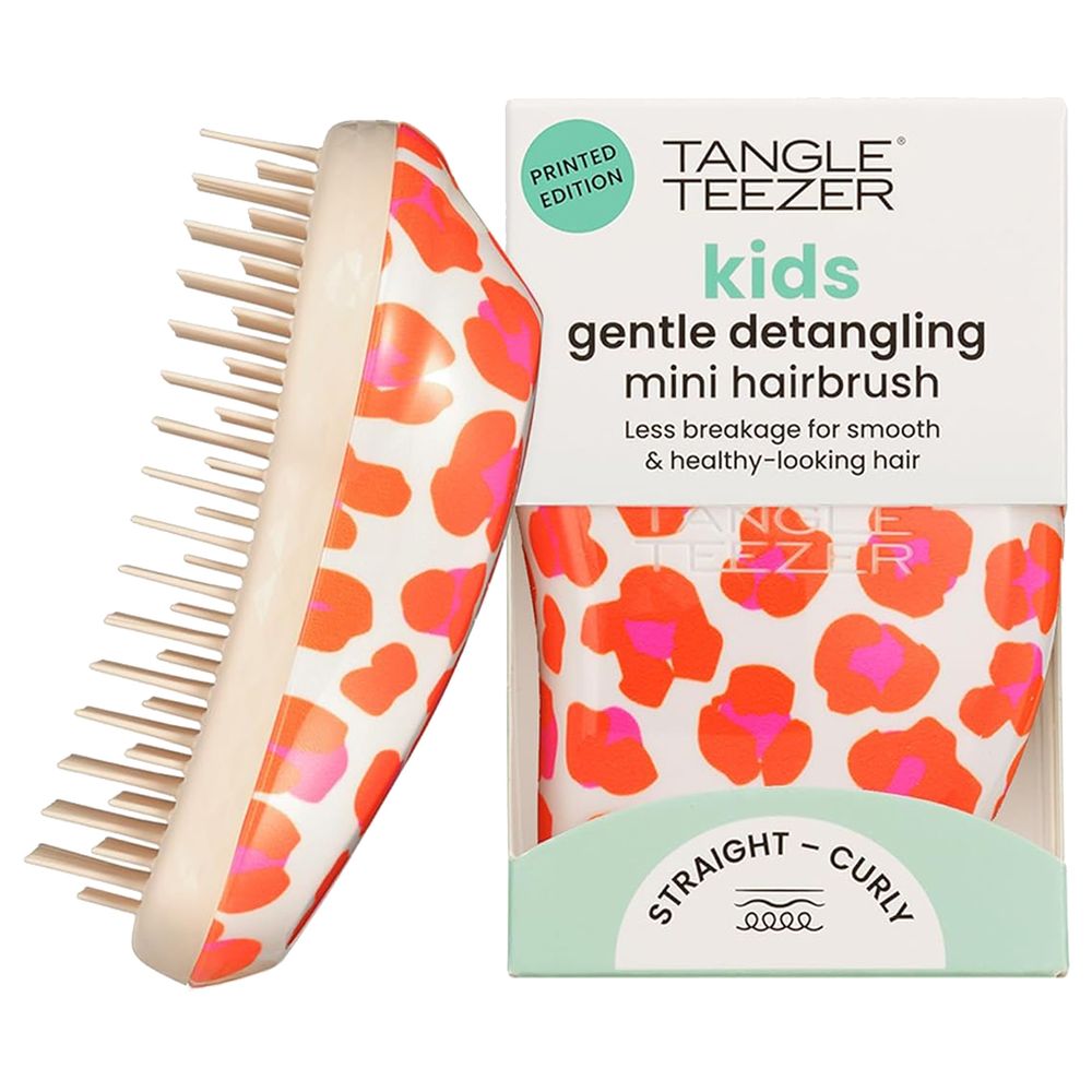 Tangle Teezer Original Mini Kids Hairbrush - Printed Orange