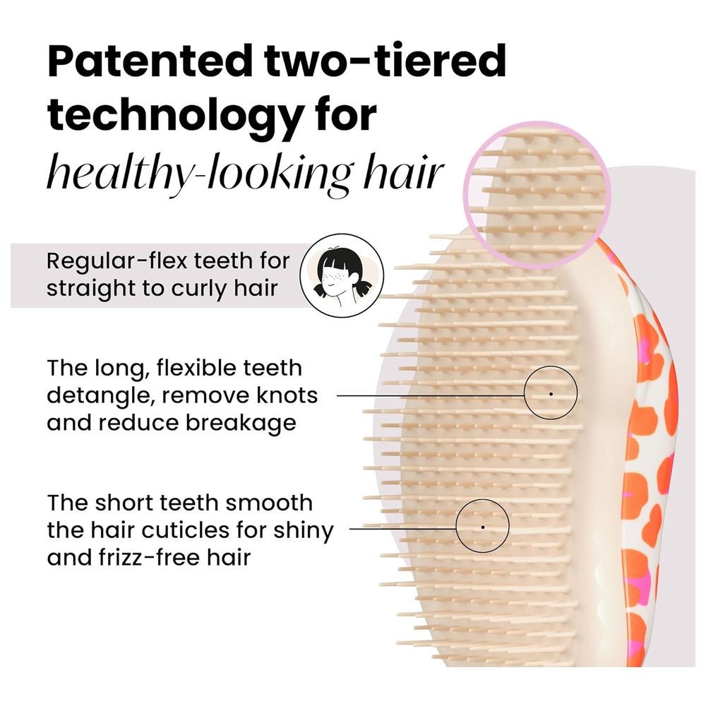 Tangle Teezer Original Mini Kids Hairbrush - Printed Orange