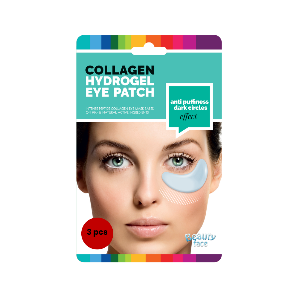 Beauty Face - Collagen Hydrogel Eye Patch - Anti Puffiness Dark Circles Effect - 3 Pcs