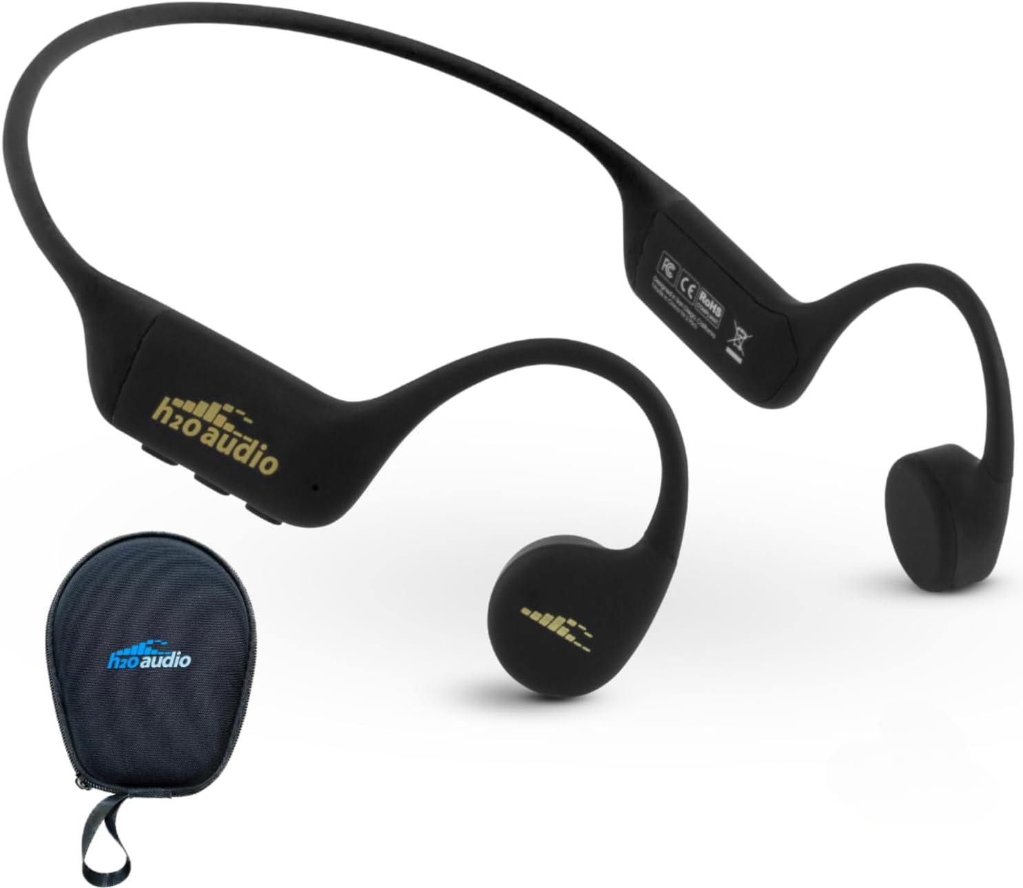 H2O Audio - Tri 2 Pro Multi-Sport Headphones - Black & Gold