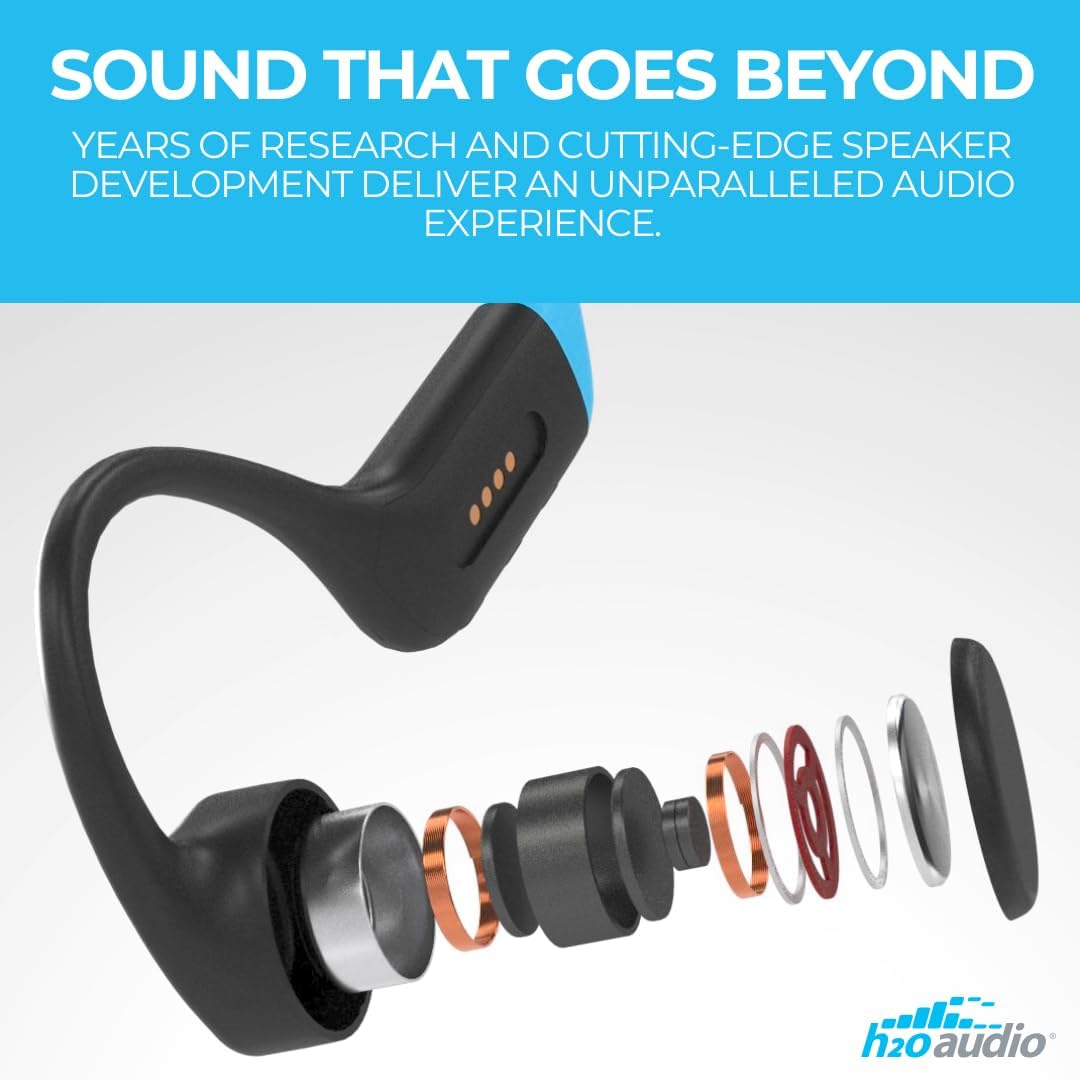 H2O Audio - Tri 2 Pro Multi-Sport Headphones - Black & Gold