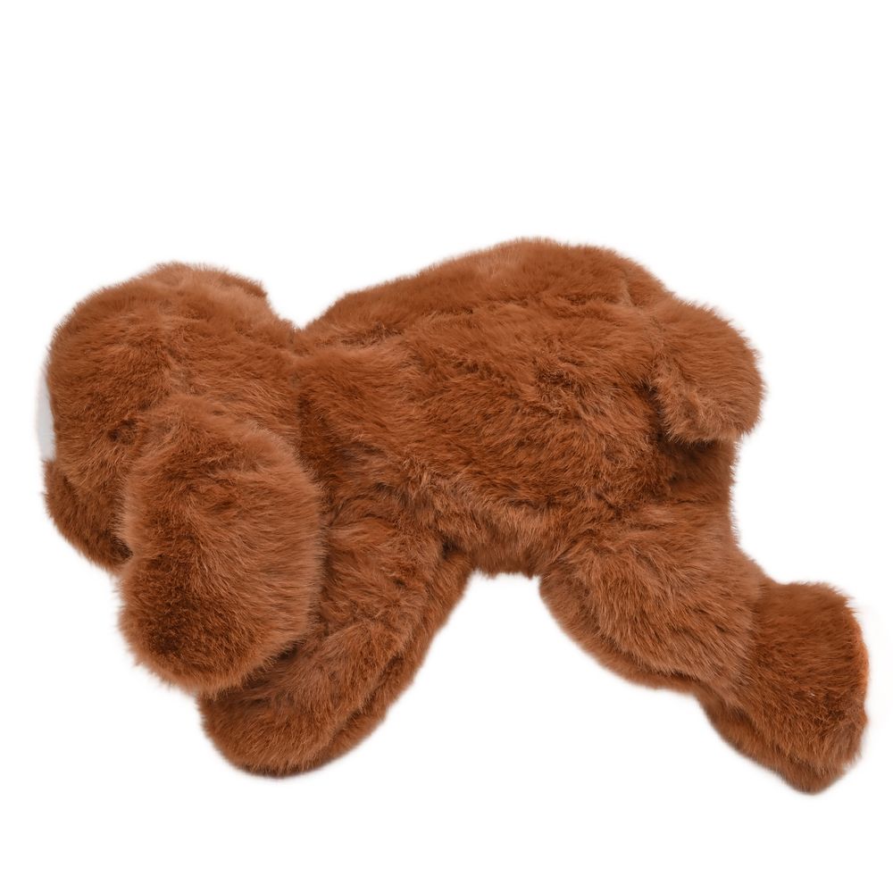 Toto Toys - Lying Dog Plush Soft Toy - Brown - 40 cm