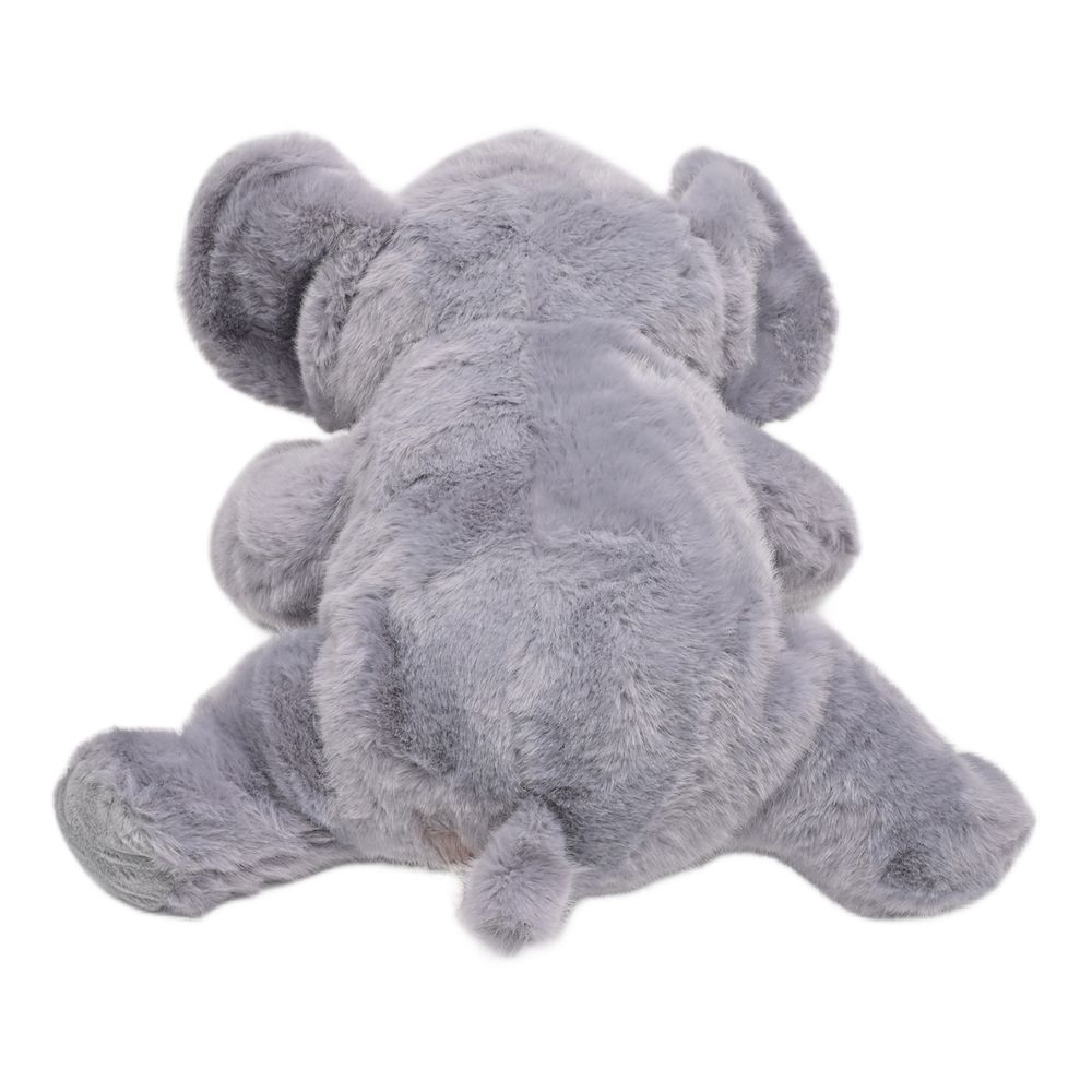 Toto Toys - Plush Soft Toy-Lying Elephant 47 Cm - Grey