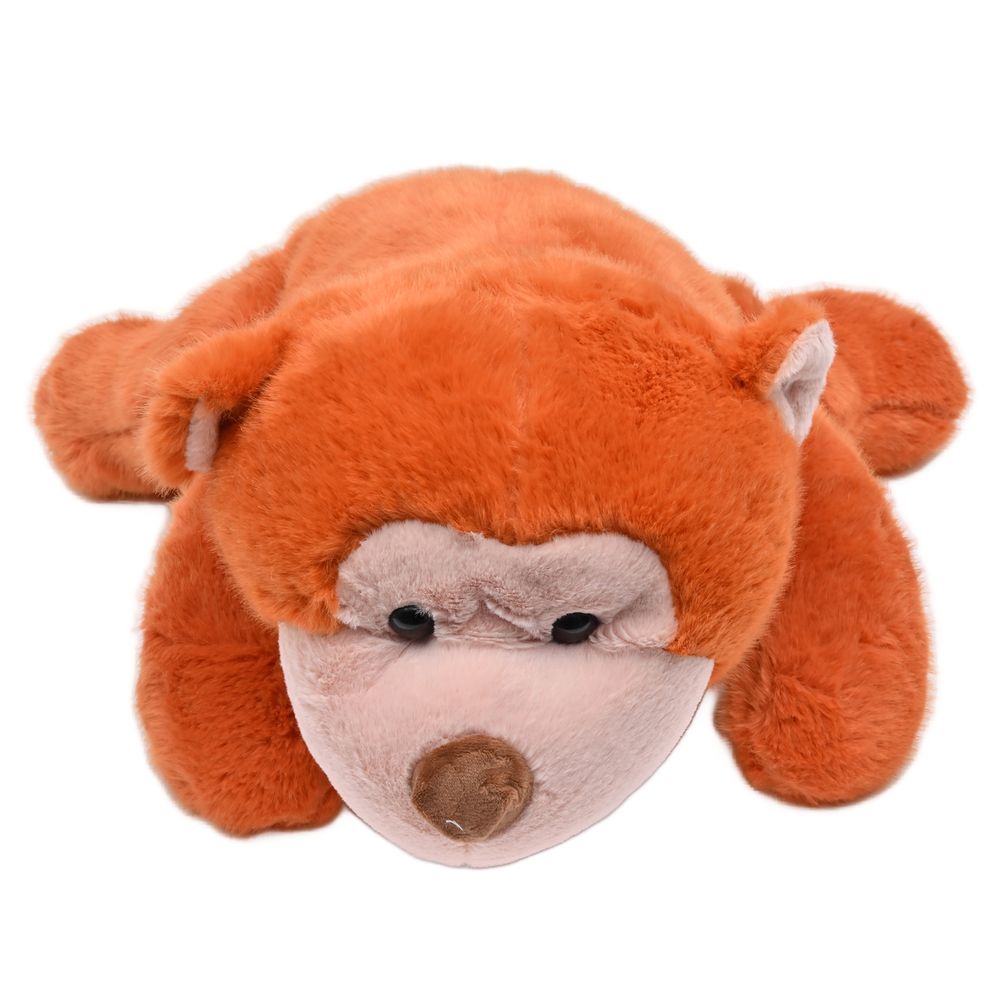 Toto Toys - Plush Soft Toy-Lying Monkey 45 Cm - Brown