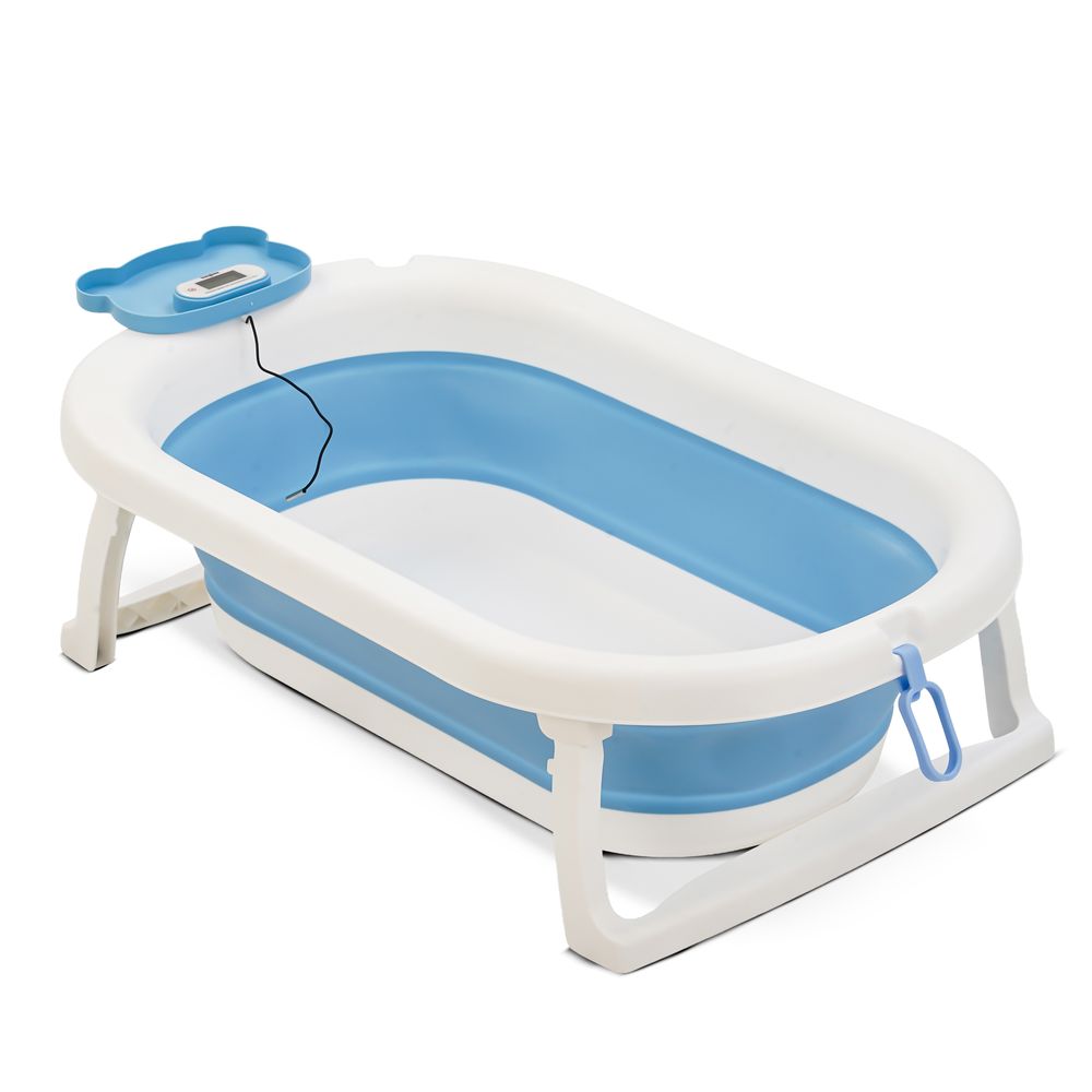 حوض استحمام بايبي القابل للطي مع مقياس حرارة