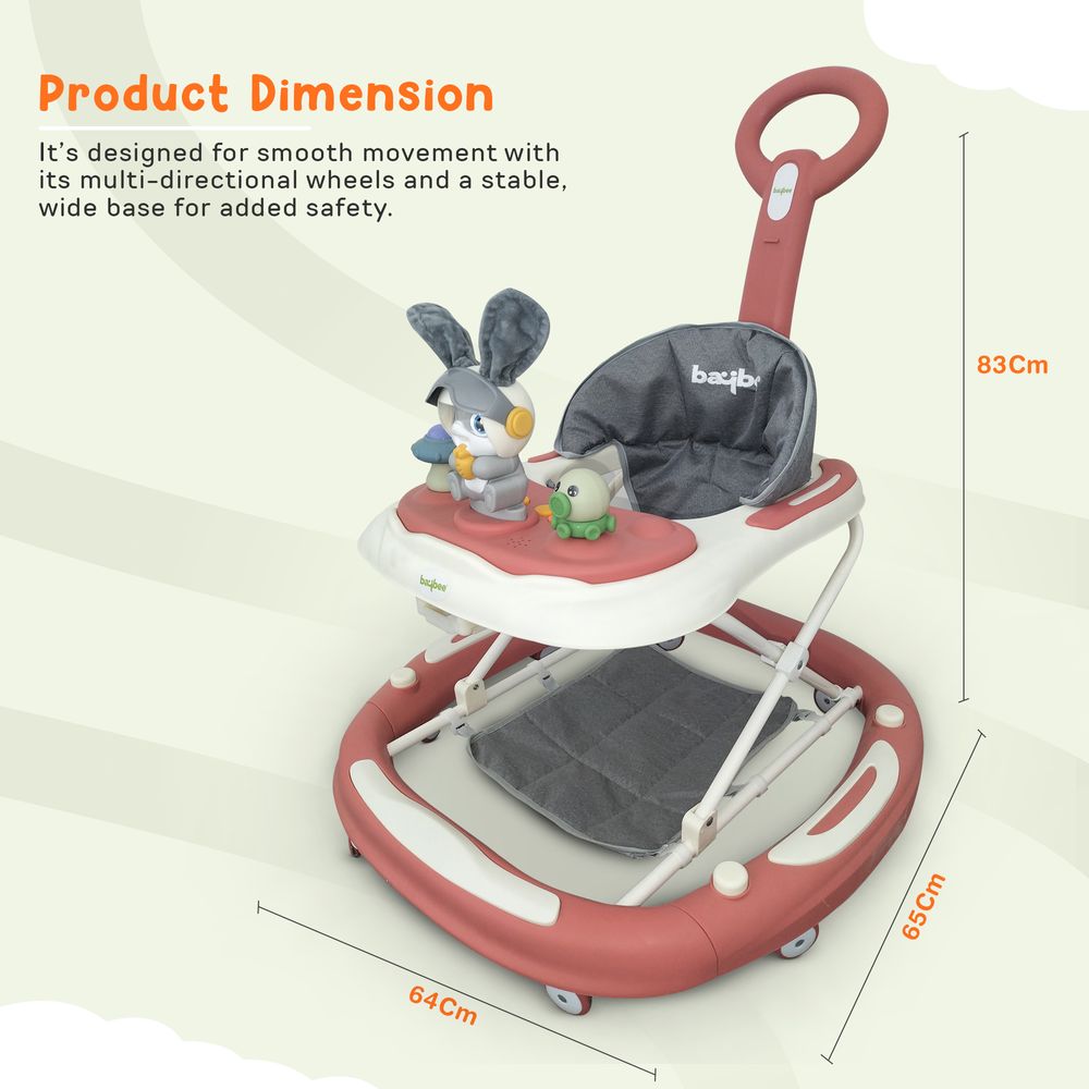 Baybee - 3-In-1 Baby Walker For Kids W/ Rocker Mode