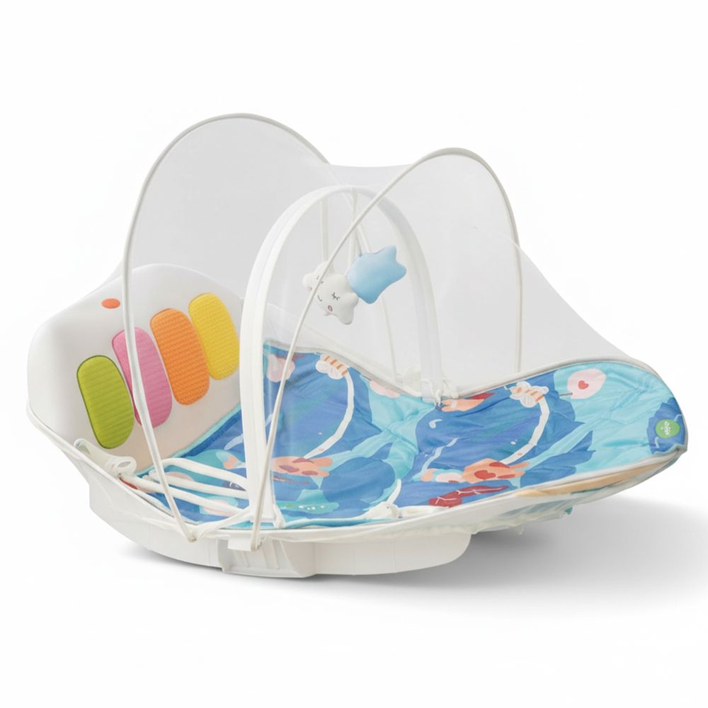 بايبي - مركز ألعاب وكرسي هزاز للأطفال 4 في 1