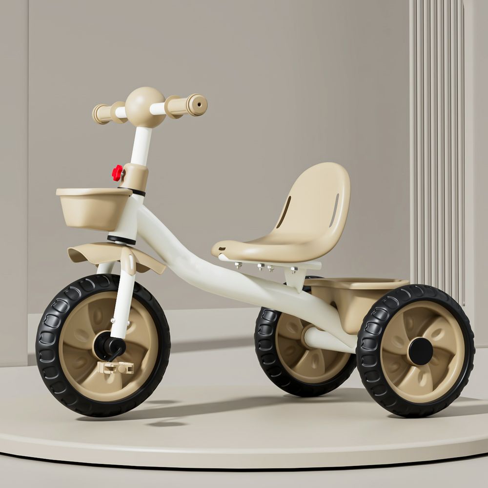 بايبي - دراجة ثلاثية للأطفال تريكزو مع مساحة تخزين أمامية وخلفية - متعدد الألوان