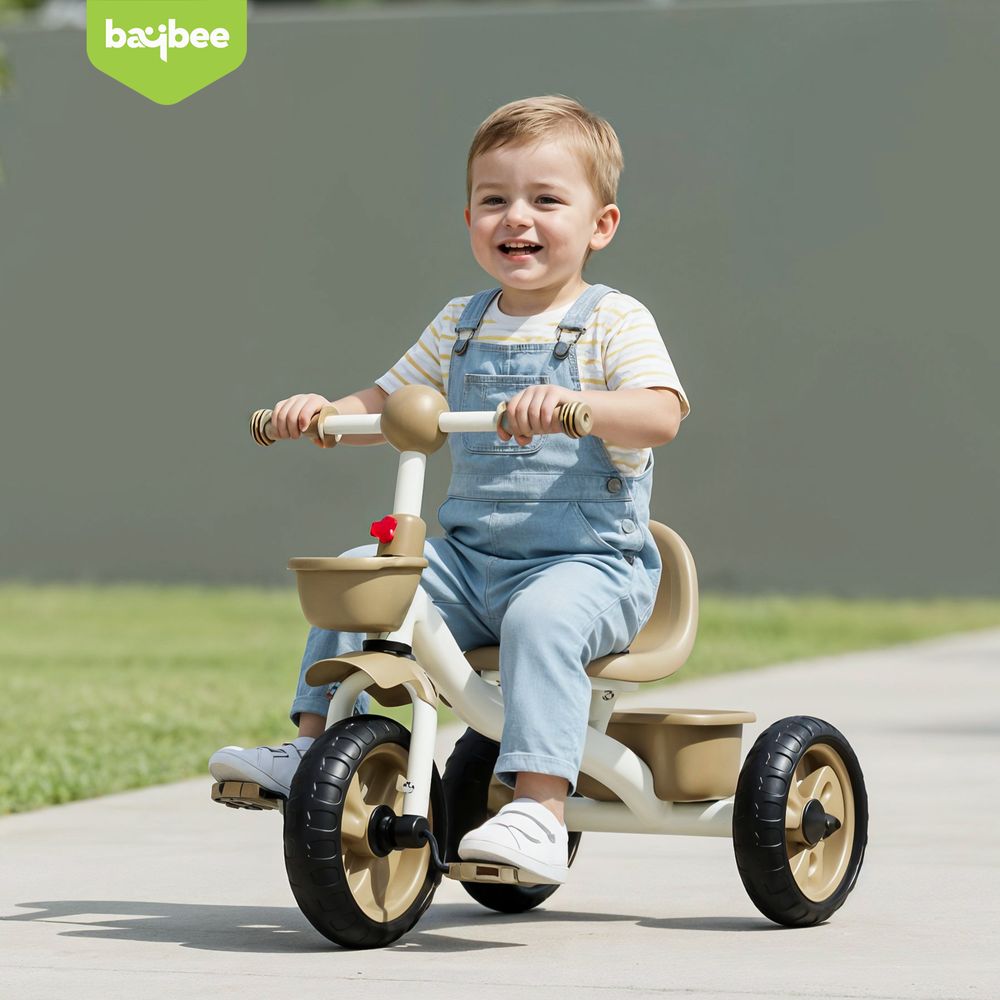 بايبي - دراجة ثلاثية للأطفال تريكزو مع مساحة تخزين أمامية وخلفية - متعدد الألوان