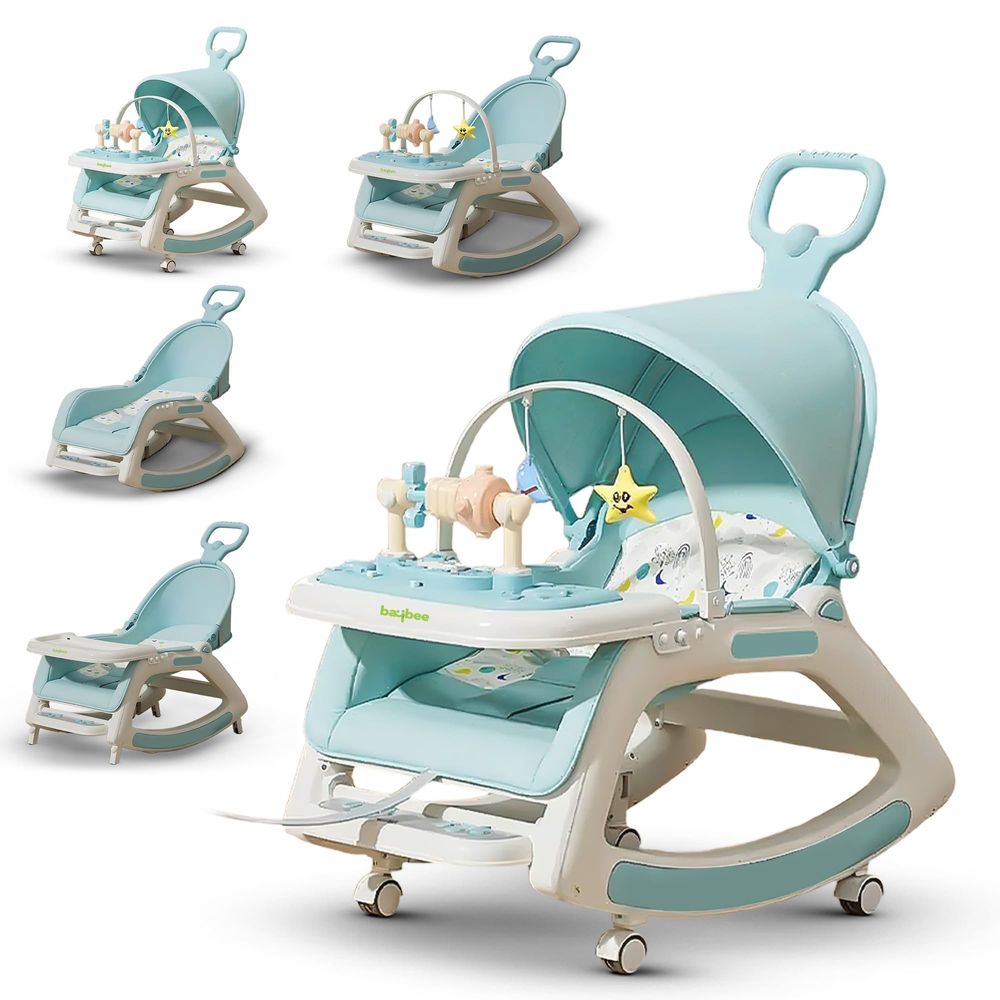 Baybee - 5-In-1 Baby Rocking Chair - Blue