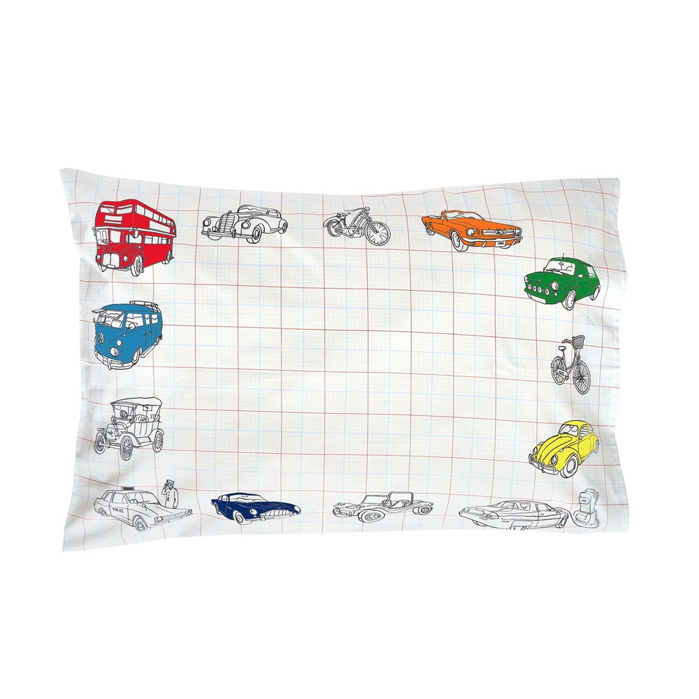 Eat Sleep Doodle - Working Wheels Pillowcase Set
