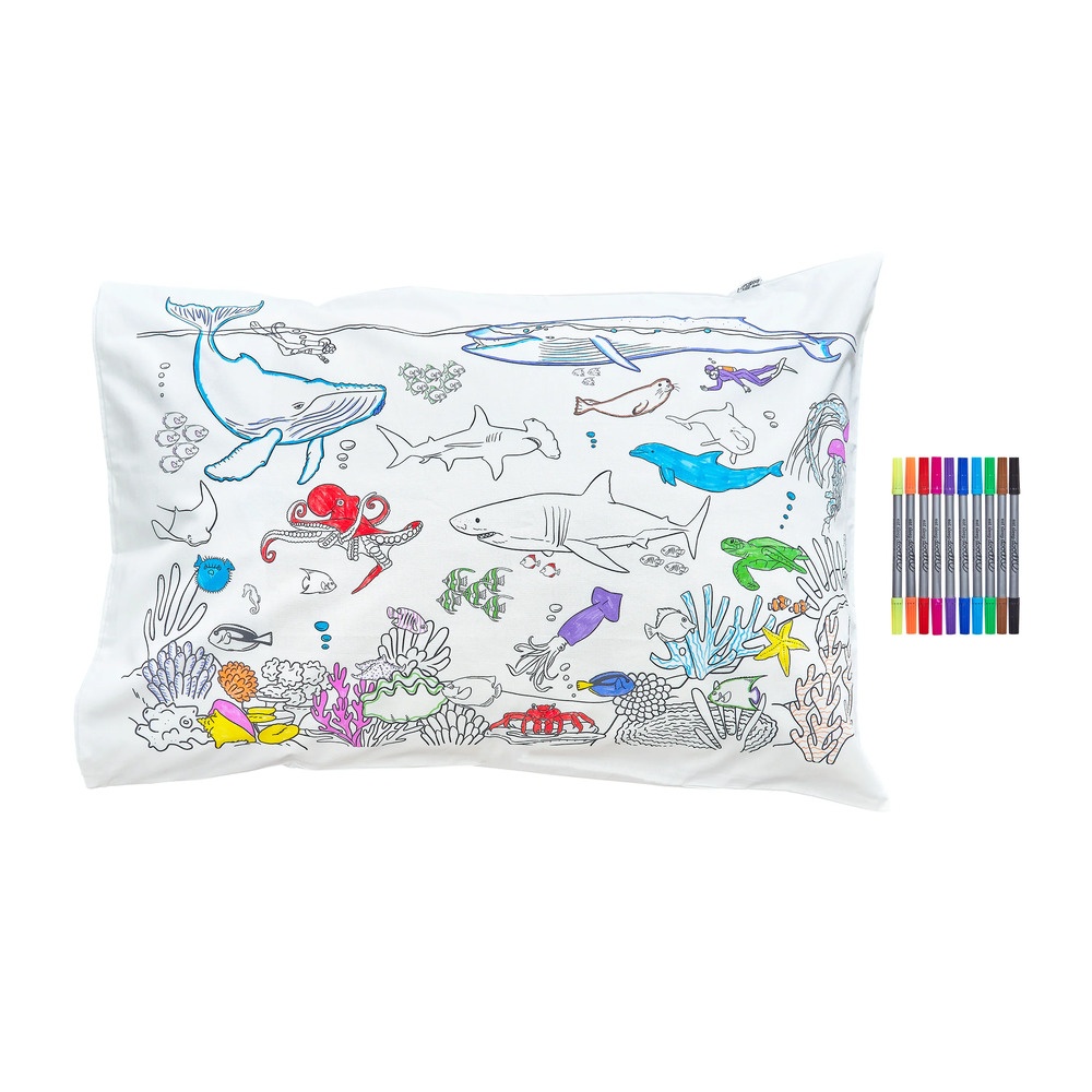 Eat Sleep Doodle - Under The Sea Pillowcase Set
