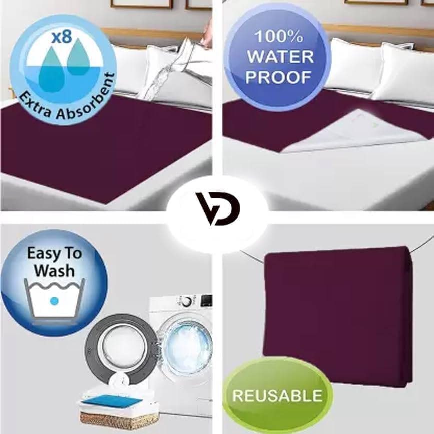 Voidrop Waterproof Quick Dry Sheet For Baby - Pack Of 3