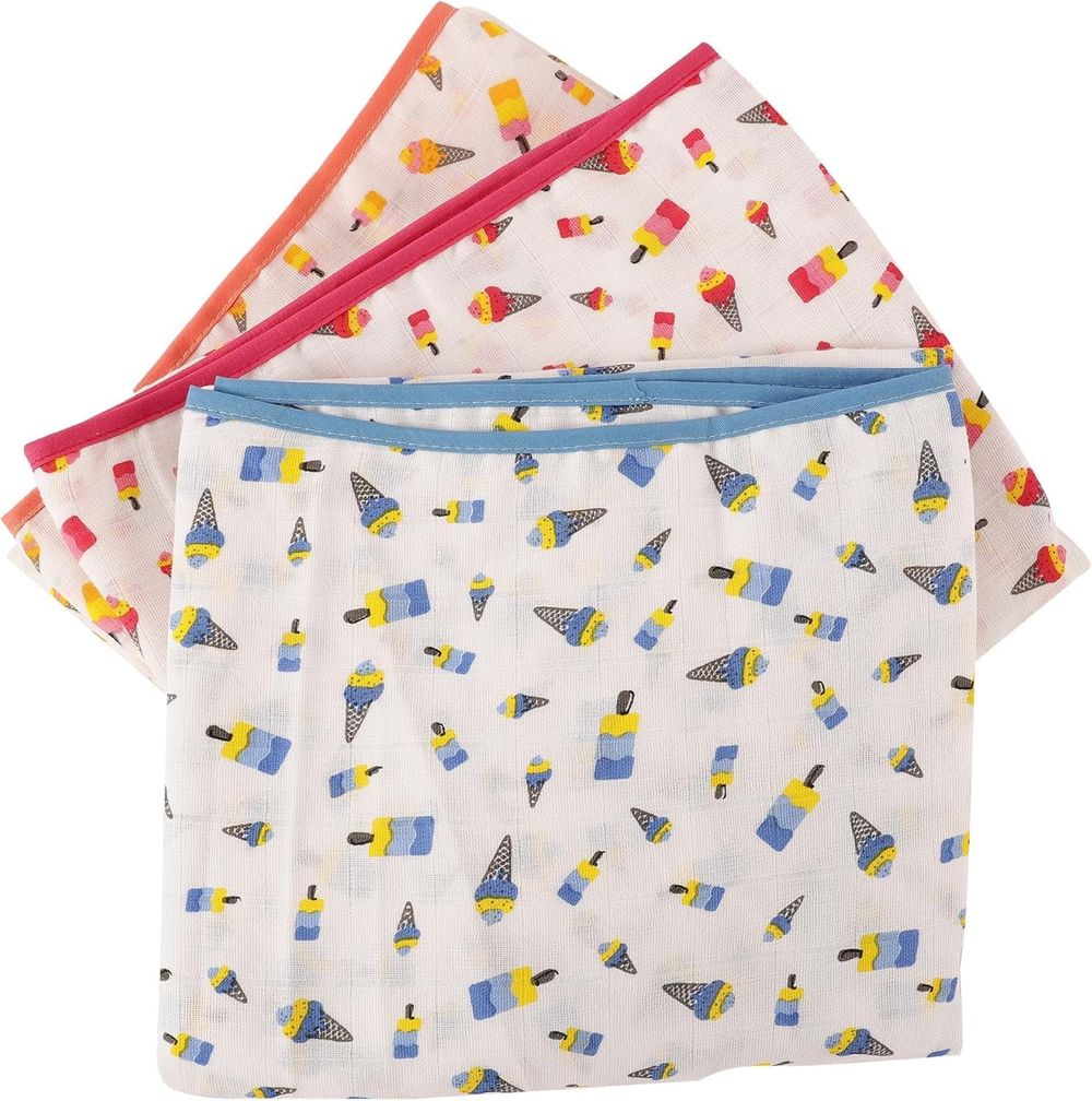 Voidrop Muslin Cloth Baby Swaddle Blankets - Pack Of 5